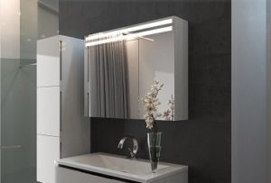 Зеркальный шкаф в ванную комнату - визуально больше пространства